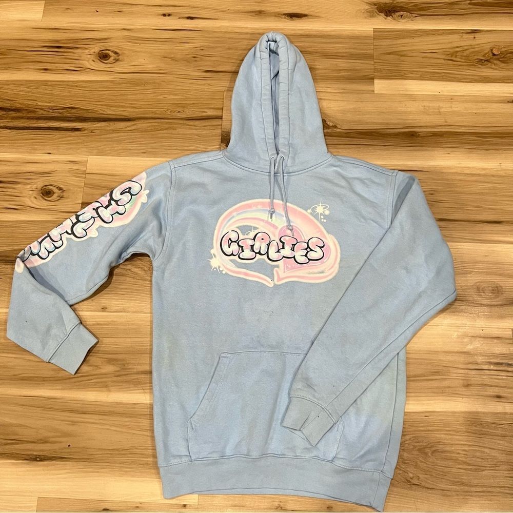 Girlies by Safety Pin Blue Hoodie Women’s Medium